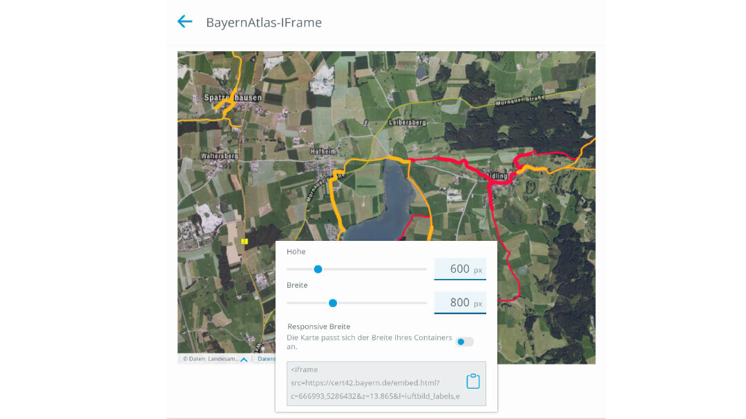 BayernAtlas Hilfe iFrame Schritt 2
